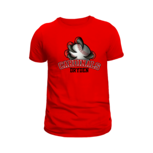 Dryden Cardinals Red T-Shirt Claw-Design